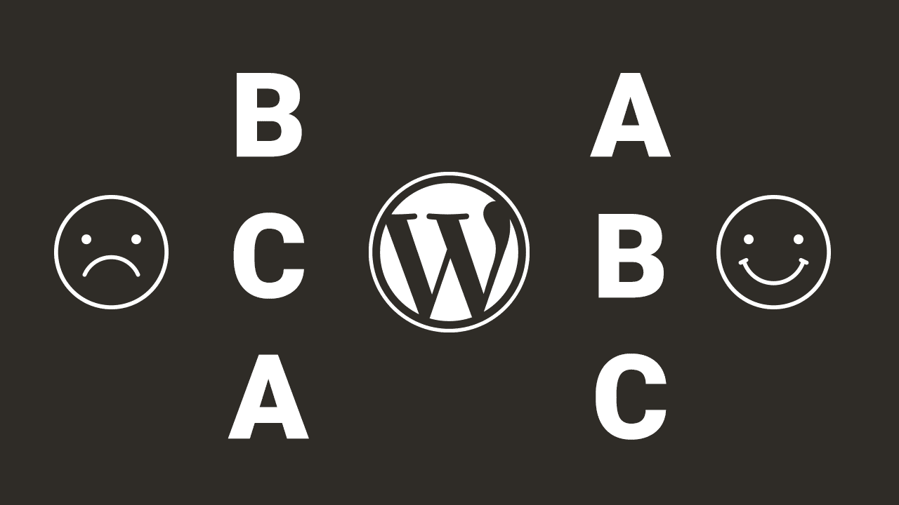 Titelbild: WordPress Menü alphabetisch sortieren