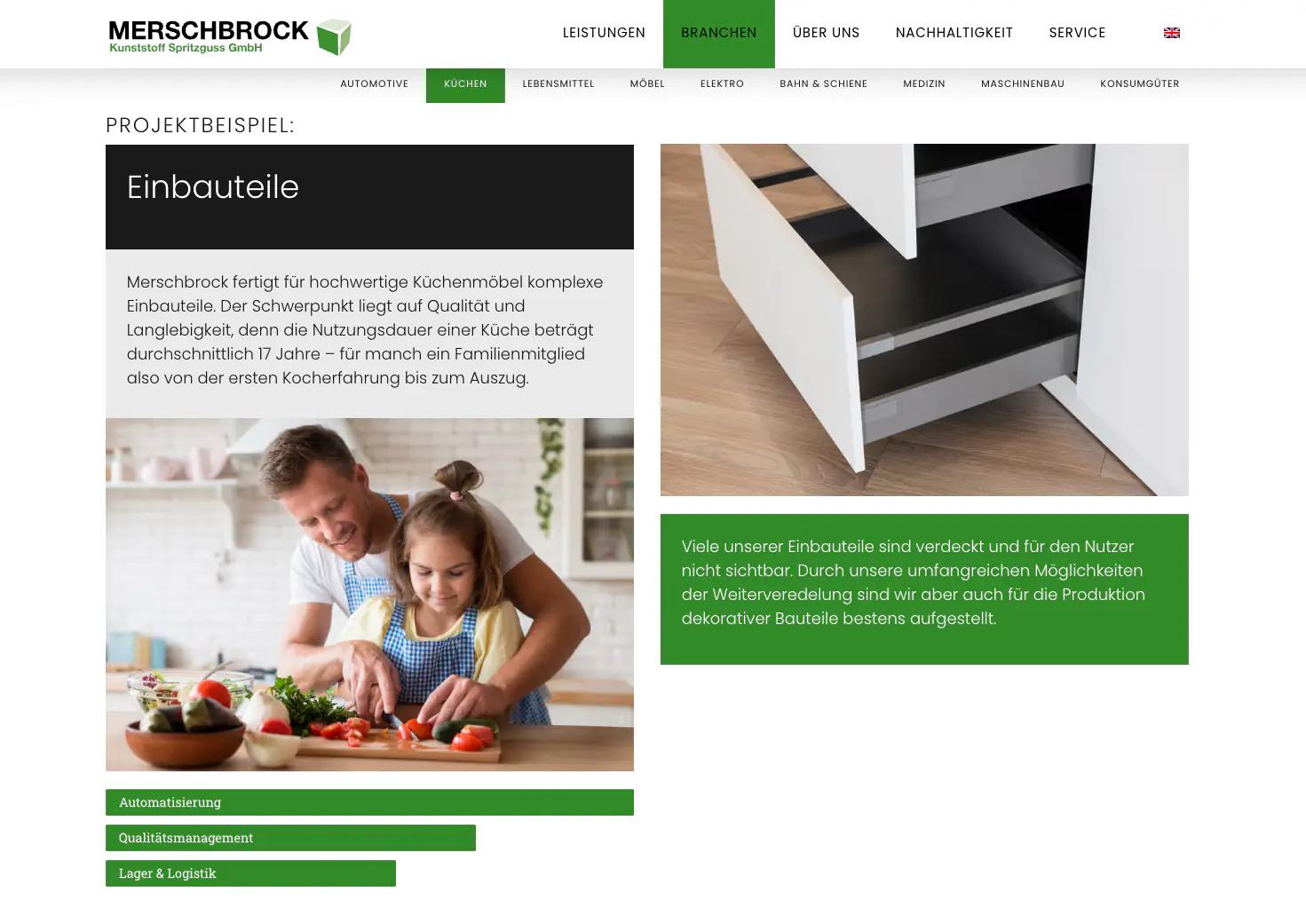 Website Beispiel: Merschbrock Kunststoff Spritzguss